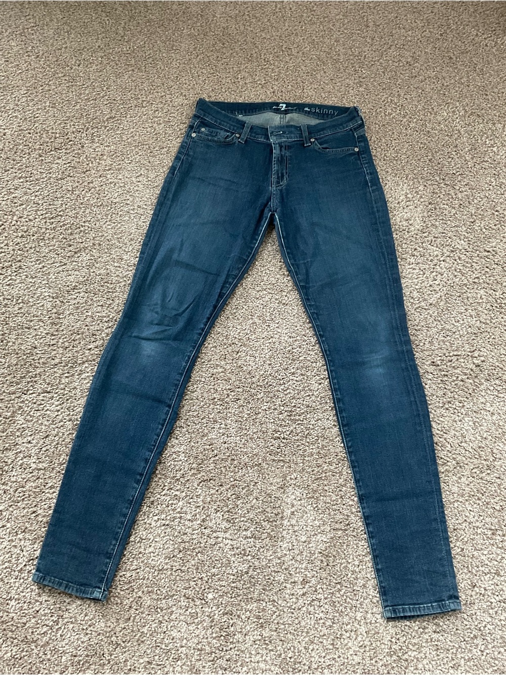 7 For All Mankind Indigo Skinny Jeans - Women's